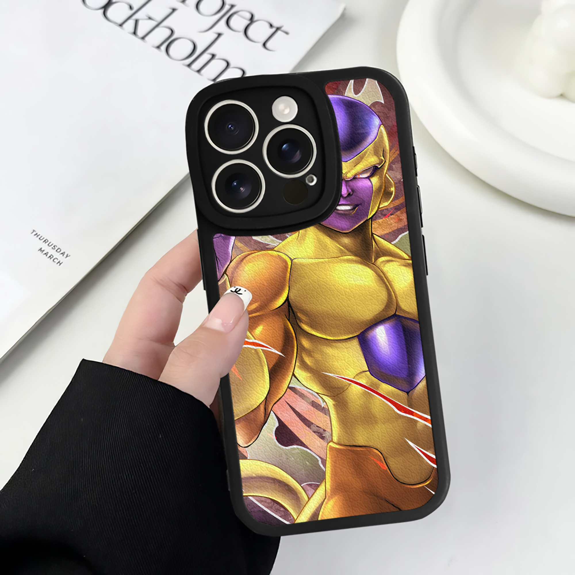 （画像用） ドラゴンボール DRAGON BALL 【iPhone 16シリーズ対応】シリコンスマホケース（レザー調） 材質：シリコン